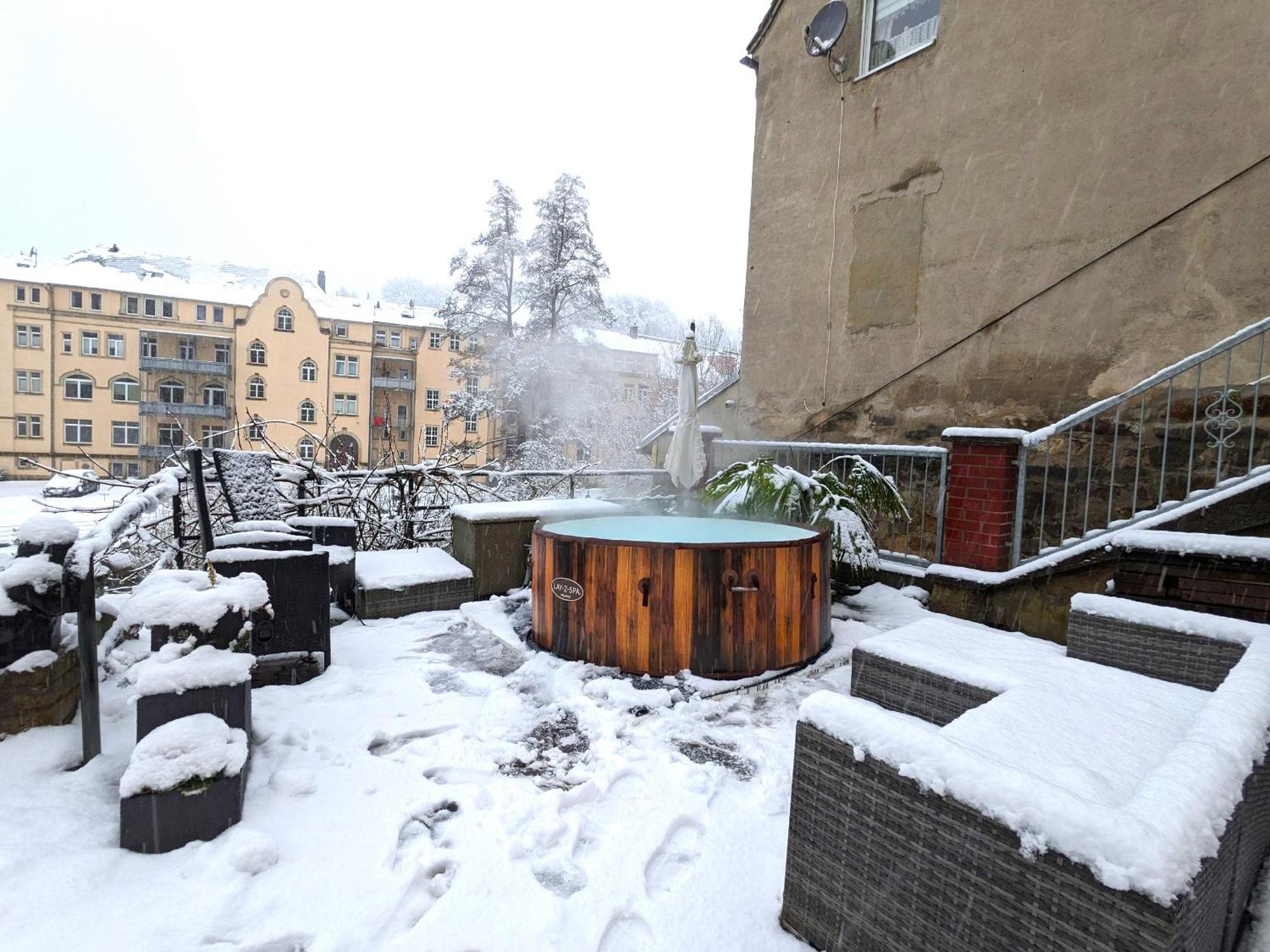 Ut - Urlaubsmagie - Urlaubstraum Mit Whirlpool, Pool & Sauna Sebnitz Eksteriør bilde
